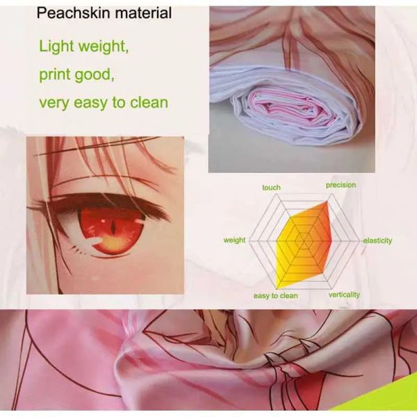 Dakimakura Anime Pillow Case Girl Beautiful Cosplay Impresión de doble cara de caja de almohada de cuerpo de tamaño natural Los regalos se pueden personalizar