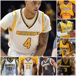 Custom 2021 Milwaukee Panthers Basketbal Jersey NCAA College Patrick Baldwin Jr. Deandre Gholston Te'jon Lucas Josh Thomas Tafari Simms Amir Allen Women Youth