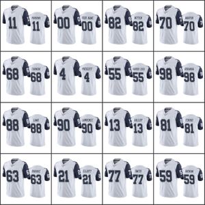 Dallas''Cowboys''Men 4 Dak Prescott 21 Ezekiel Elliott 88 CeeDee Lamb 90 Demarcus Lawrence Femmes Jeunes''NFL White Custom Color Rush Limited Jersey