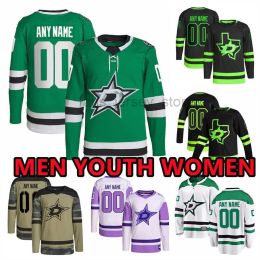 Maillots de hockey personnalisés Dallas''Stars'' 23 Esa Lindell 5 Lundkvist 27 Mason MarchMenst 6 Colin Miller 32 Matt Murray Oettinger Olofsson Robertson Wedgewood