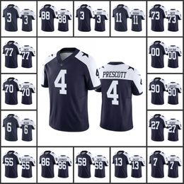 DALLASCOWBOYSmen 7 Trevon Diggs 11 Micah Parsons 88 Ceedee Lamb 90 DeMarcus Lawrence 4 Dak Prescott Women Youth Navy Custom Vapor Limited Jersey