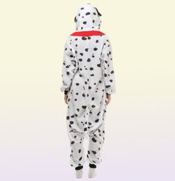 Dalmatische hond dames039s en Men039S Animal Kigurumi Polar Fleece kostuum voor Halloween Carnival Nieuwjaar Party Welcome Drop 5950625