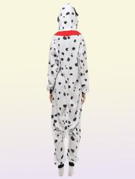 Dalmatian Dog Women039s and Men039s Animal Kigurumi Polar Fleece Costume pour Halloween Carnival New Year Party Drop 2854544