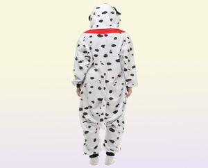 Dalmatian Dog Women039s and Men039s Animal Kigurumi Polar Fleece Costume pour Halloween Carnival New Year Party Drop 5196939