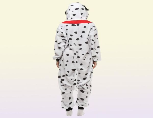 Perro dálmata Women039s y Men039s Animal Kigurumi Polar Fleece Disfraz para Halloween Carnaval Fiesta de Año Nuevo Bienvenido Drop 4641789