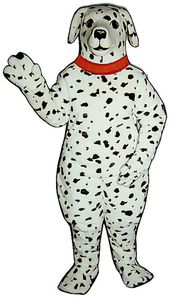 DALMATION con CUELLO Disfraces de mascota de halloween Traje de personaje de dibujos animados Traje de fiesta de Navidad al aire libre Traje de tamaño adulto Ropa de publicidad promocional