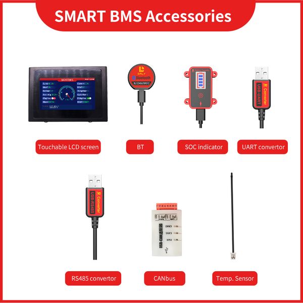 DALY SMART BMS Pièces USB-RS485 RS485 Convertisseur en PC pour 12V 24V 48V 60V 72V BMS