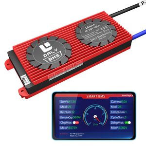 DALY SMART BMS-beschermers 8S 24V 100A 120A 150A 200A 250A 300A 400A 500A LIFEPO4 met UART RS485 Communicatie Monitor Gegevens op pc die wordt gebruikt voor RV Home Energy Storage