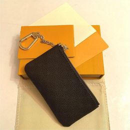 Monedero con cremallera Damier, billetera de diseñador de lujo para mujer, billeteras cortas, monederos, tarjetero colorido, tarjetero de bolsillo con cerrojo para mujer, funda para llaves