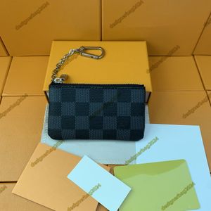 Damier Zipper Purse Portefeuille de luxe Designer Lady Portefeuilles courts Sacs à main Titulaire de la carte colorée Femmes Hasp Porte-cartes de poche Pochette clé avec boîte