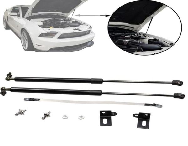 Amortisseur pour Ford Mustang 2003 2004 2005 2006 2007 2008 2009 2011 2011 20122018 Bonnet Front Hood Modifier les entretoises à gaz Support SH9261246