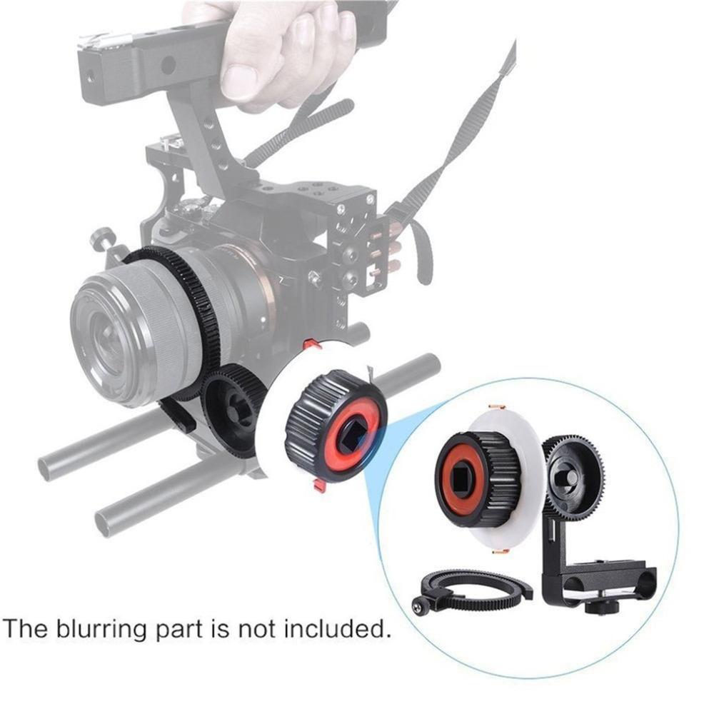 Freeshipping Dämpfungsdesign Hochfeste Kamera aus Aluminiumlegierung Follow Focus mit Zahnkranzgürtel Geeignet für Sony A7 ILCD-Kamera