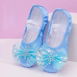 Dans mooie prinses zachte balletschoen kinderen meisjes kat klauwen klauw Chinese ballerina oefeningen schoenen l l s
