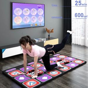 Tapis de danse TV PC ordinateur 3D Double tapis de danse maison intérieure PVC HD jeu de course Yoga apprentissage Massage couverture enfants jouet cadeau 231108