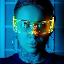 Lunettes de soleil pour soirée dansante, technologie lumineuse de vacances, lunettes de soleil rebondissantes, lunettes LED à couleur changeante