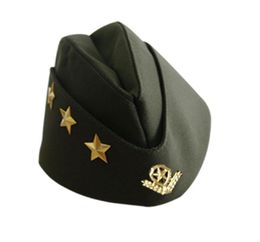 Dance Performance Boat Caps oreilles Sailor Chapeau de danse russe Caps carrés armée Cap Military Hat entier 23119009579