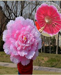 Parapluie à fleurs pour spectacle de danse, parapluie chinois en tissu à deux couches, paraguay, guardachuva, paraply, entier 1493205