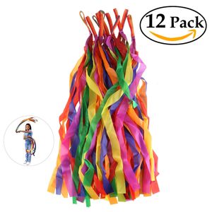 Ruban de danse Rubans arc-en-ciel Streamers Décoration Bâtons Danseur Baguette Art Gymnastique Ballet Streamer Twirling Rod Stick Training 231027