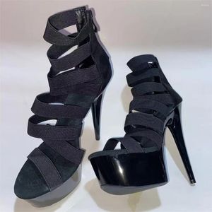 Dansschoenen 15 cm Hoge Hak Sandalen 34-46 Size Dunne Waterdichte Platform Sexy Vrouwelijke Modellen antislip Paaldansen