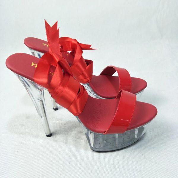 Chaussures de danse à talons hauts de 15cm pour femmes, sandales en cristal à plateforme, prix bas, talons hauts de 5 pouces, strip-teaseuse Sexy