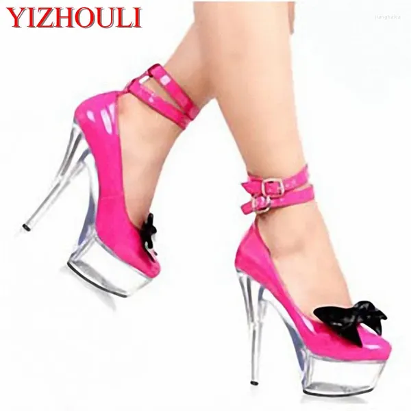 Zapatos de baile 15 cm Super High Heel Ladies Love Beautiful Classic Special Butterfly Doble botón y