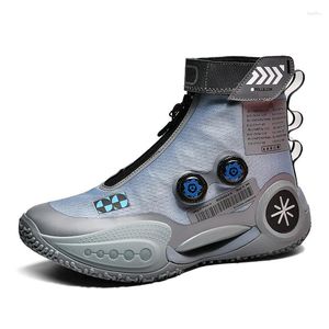 Dansschoenen 2024 Big Boy Basketball Boots Outdoor Training Unisex Anti Slip Men Dames Sneakers