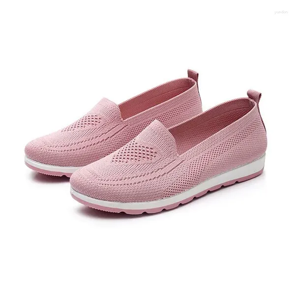 Chaussures de danse 2024 Plats Femmes confortables Slipt-on Slip-On Femme pour femmes Plateforme Creepers Grand-mère Mom Sports Sneakers