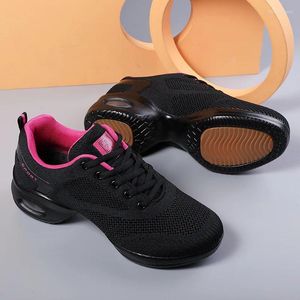 Dansschoenen 2024 Vrouw dames moderne zachte buitenzool jazz sneakers mesh ademende lichtgewicht vrouwelijke dansende fitnesssport