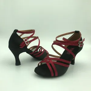 Chaussures de danse 7,5 cm talon latin pour femmes salsa pratie confortable 6208 dbgm bas