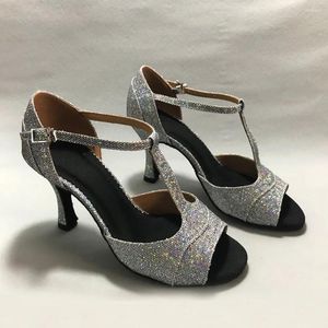Chaussures de danse 8,5 cm talon latin pour les femmes salsa pratie confortable MS6239SG Low High disponible