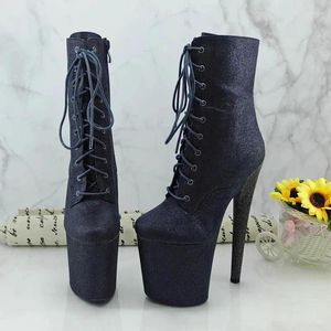 Chaussures de danse Auman Ale 20cm / 8inches Pu Upper Sexy Sexy Exotic High Heel Platage Party Femmes Boots Pole 086