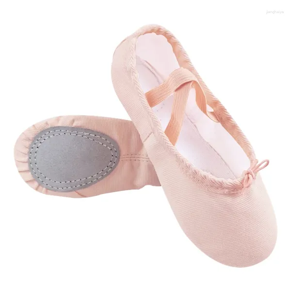 Chaussures de danse, pantoufles de Ballet pour filles, classiques, semelle fendue, en toile, gymnastique, bébé, Yoga, chaussures pour enfants, ballerine pour femmes