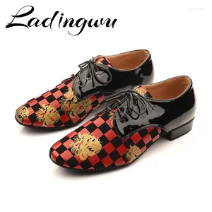 Chaussures de danse Ballroom Latin Men Jazz baskets pour talon bas professionnel ou pratique dansant grande taille 38-50