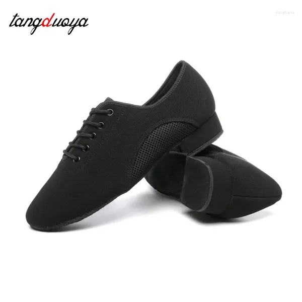 Chaussures de danse Salle de bal des hommes latin baskets Jazz pour talon bas professionnel ou pratique dansant des talons de 2,5 cm