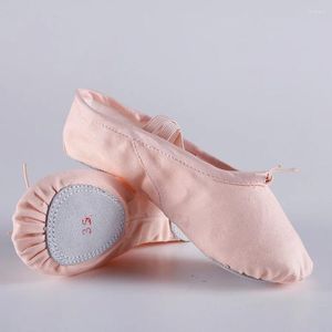 Dansschoenen Canvas Platte Slippers Roze Rood Zwart Salsa Ballet Voor Meisjes Yoga Gym Ballerina Dansschoen Baby Kids