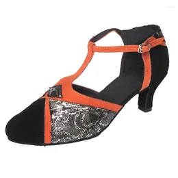 Chaussures de danse à talons personnalisés pour femmes, chaussures de danse à bout fermé pour salle de bal, chaussures de danse de soirée professionnelles latines modernes