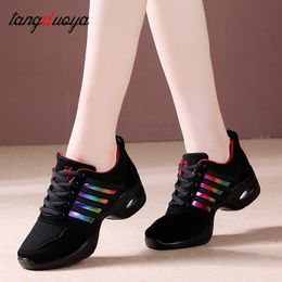 Chaussures de danse baskets de danse pour femme chaussures de jazz maille semelle extérieure moderne baskets de danse respirant léger chaussures de fitness de danse pour les femmes 230518