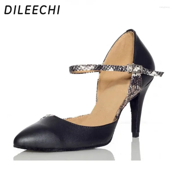 Chaussures de danse Dileechi High de qualité authentique en cuir professionnel moderne talons hauts modernes 7,5 cm 8,5 cm 10 cm ms Single
