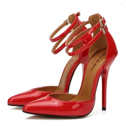 Zapatos de baile Zapatos de vestir elegantes para mujer Sandalias de cuero PU Tacón alto puntiagudo 13 cm Fiesta Baile de salón Personaje Tamaño 41 48