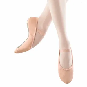 Chaussures de danse Ballet en cuir authentique danse professionnelle des filles douces