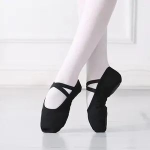 Dansschoenen meisjes ballet canvas slippers voor vrouwen kinderen kinderen klassieke praktijk split-sole 5 kleuren volwassen flat