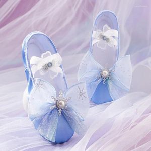 Chaussures de danse Girls enfants Ballet Femmes Lace Kawaii Bow-not Tolevas Soft Sole Dancing Training