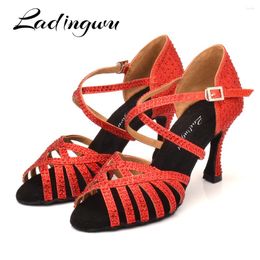 Chaussures de danse Ladingwu zapatos de baile filles paille