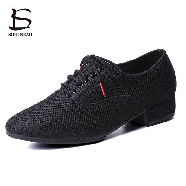 Chaussures de danse Chaussures de danse latine Hommes Salsa Jazz Chaussures Net Semelle souple Taille 38-46 Adulte Hommes Tango Salle de bal Chaussures de danse moderne Baskets homme 230420