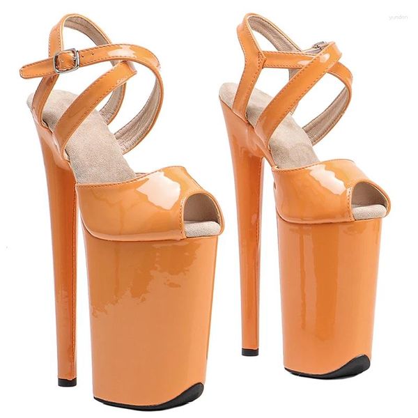 Chaussures de danse Leecabe 23cm / 9inches Pu Upper Fish Muck Party Club Stripper Striping High Heels Sandals Pole