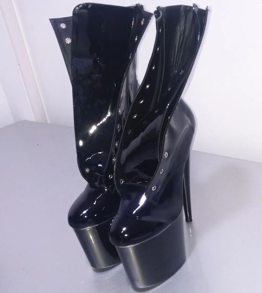 Chaussures de danse modèles Sexy 13-15-17cm talons Super hauts mode cuir souple couleur peut être personnalisé grande taille 34-46