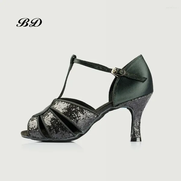 Chaussures de danse Profession Balrom Vemelles Latin Girl Sandals BD 236 Authentic Black Silver Sequins