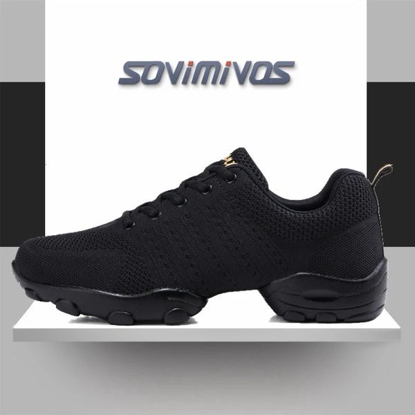 Chaussures de danse semelle souple hommes chaussures sport anti-dérapant carré chaussures de danse baskets Net Jazz chaussures Fitness équipe Performance chaussures 231205