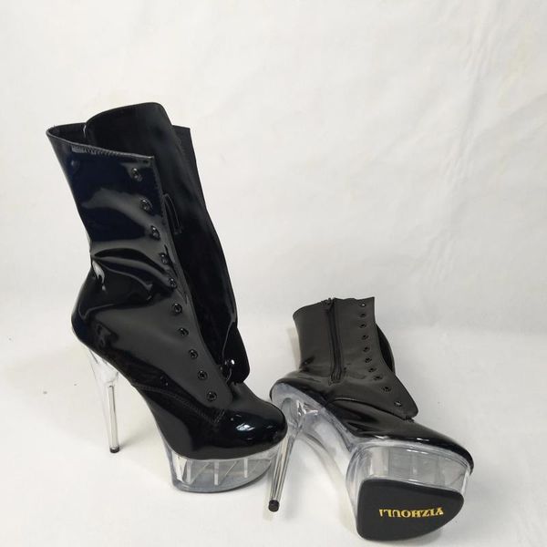 Chaussures de danse Élégant 15cm Plateformes Talon Haut Pôle / Modèle 6 pouces Cheville Sexy Crystal Bootie