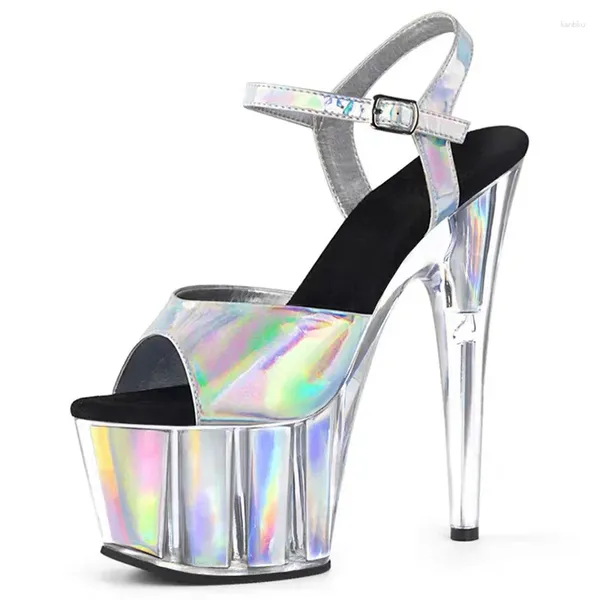 Dance Shoes Summer Fashion Show 15-17 cm Stilettos Destino de fiesta con sexy cristal grande